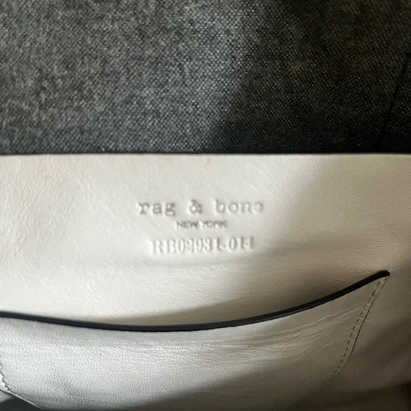 rag & bone Black Leather Bradbury Satchel Tote Bag - Picture 12 of 12